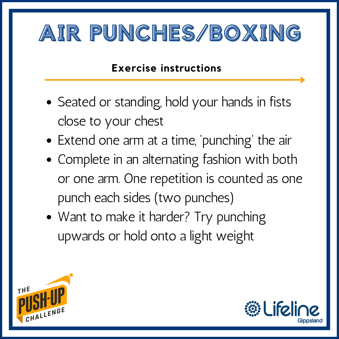 Push-Up Challenge alternative exercises slide 9